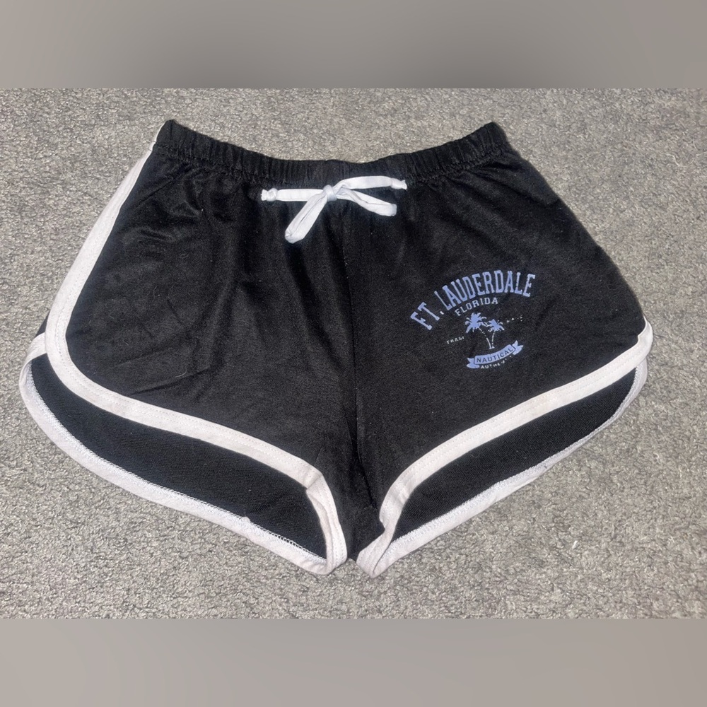 Shelor Clothing Black Athletic Shorts Fort Lauderdale Florida Logo XS